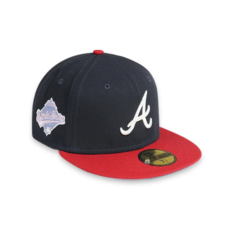 [60243505] Atlanta Braves 98 WS "POP SWEAT" Navy 59FIFTY Men's Fitted Hat
