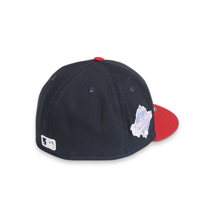 [60243505] Atlanta Braves 98 WS "POP SWEAT" Navy 59FIFTY Men's Fitted Hat
