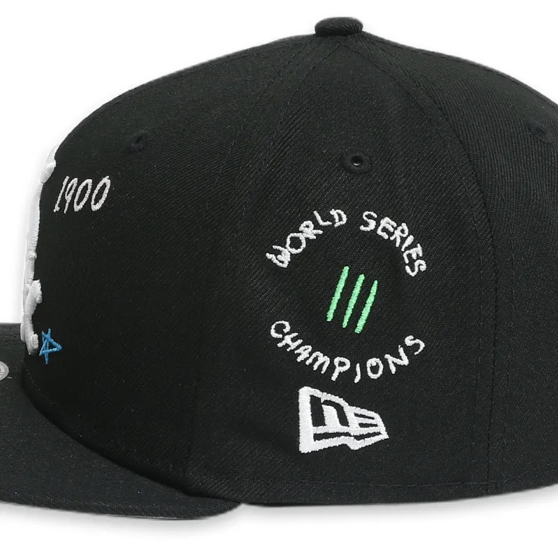 [60243719] Chicago White Sox "Scribble" Black 59FIFTY Mens Fitted Hat