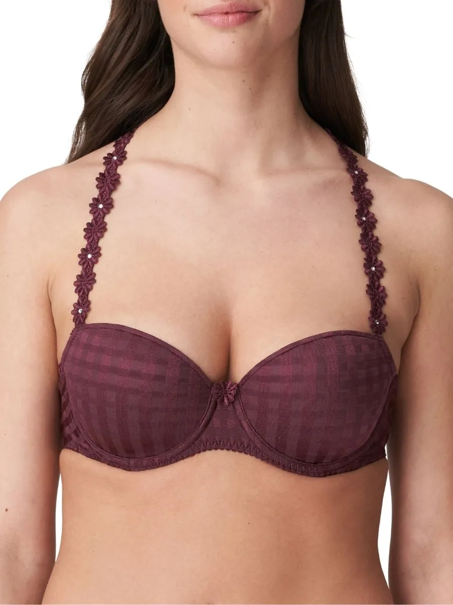 Avero Padded Balcony Bra - Wine