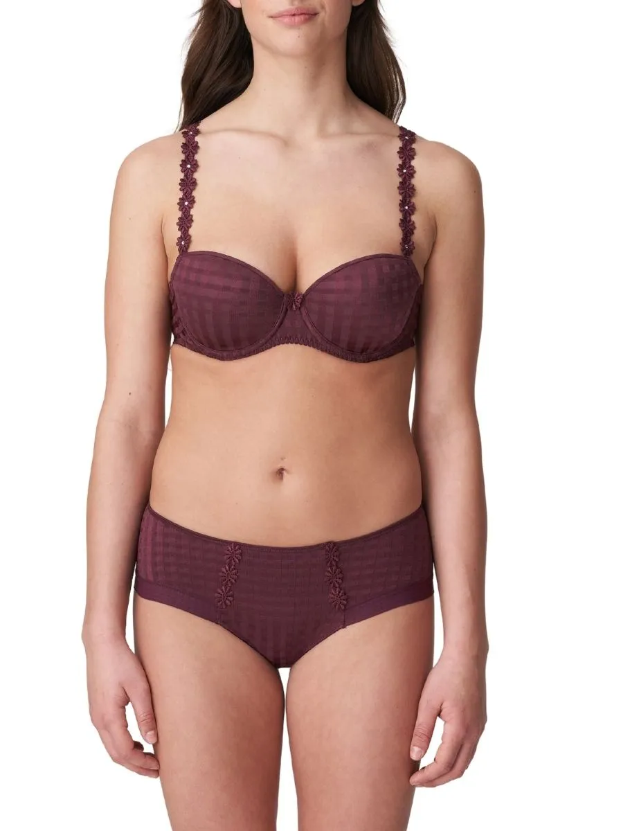 Avero Padded Balcony Bra - Wine