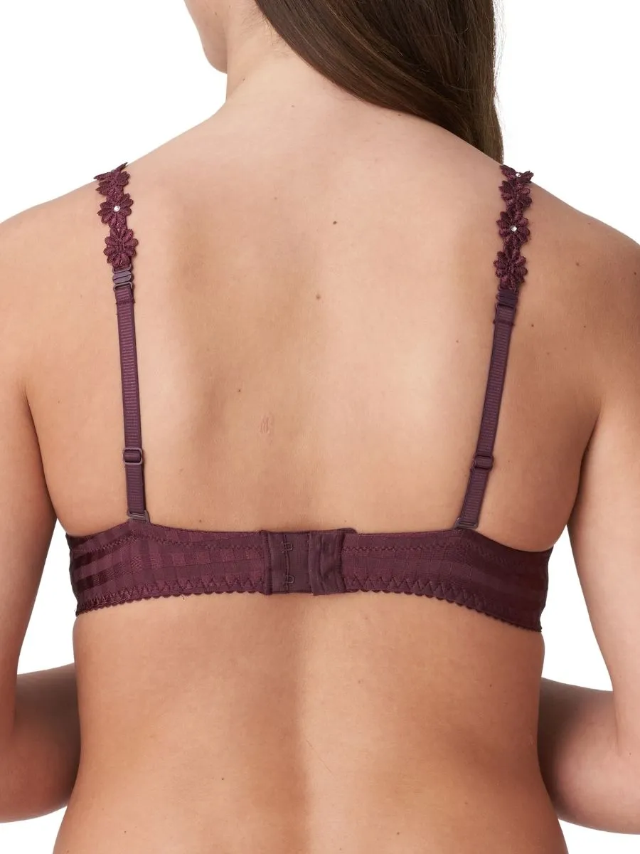 Avero Padded Balcony Bra - Wine