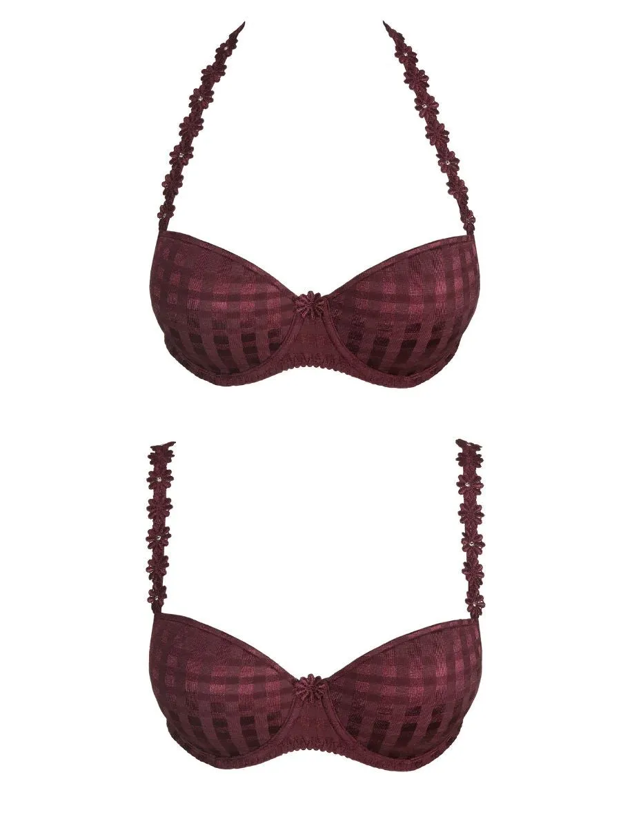 Avero Padded Balcony Bra - Wine