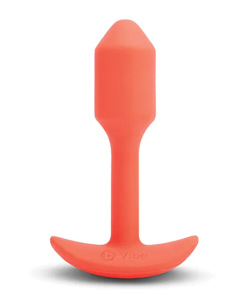 b-Vibe Vibrating Snug Plug - Small - Orange