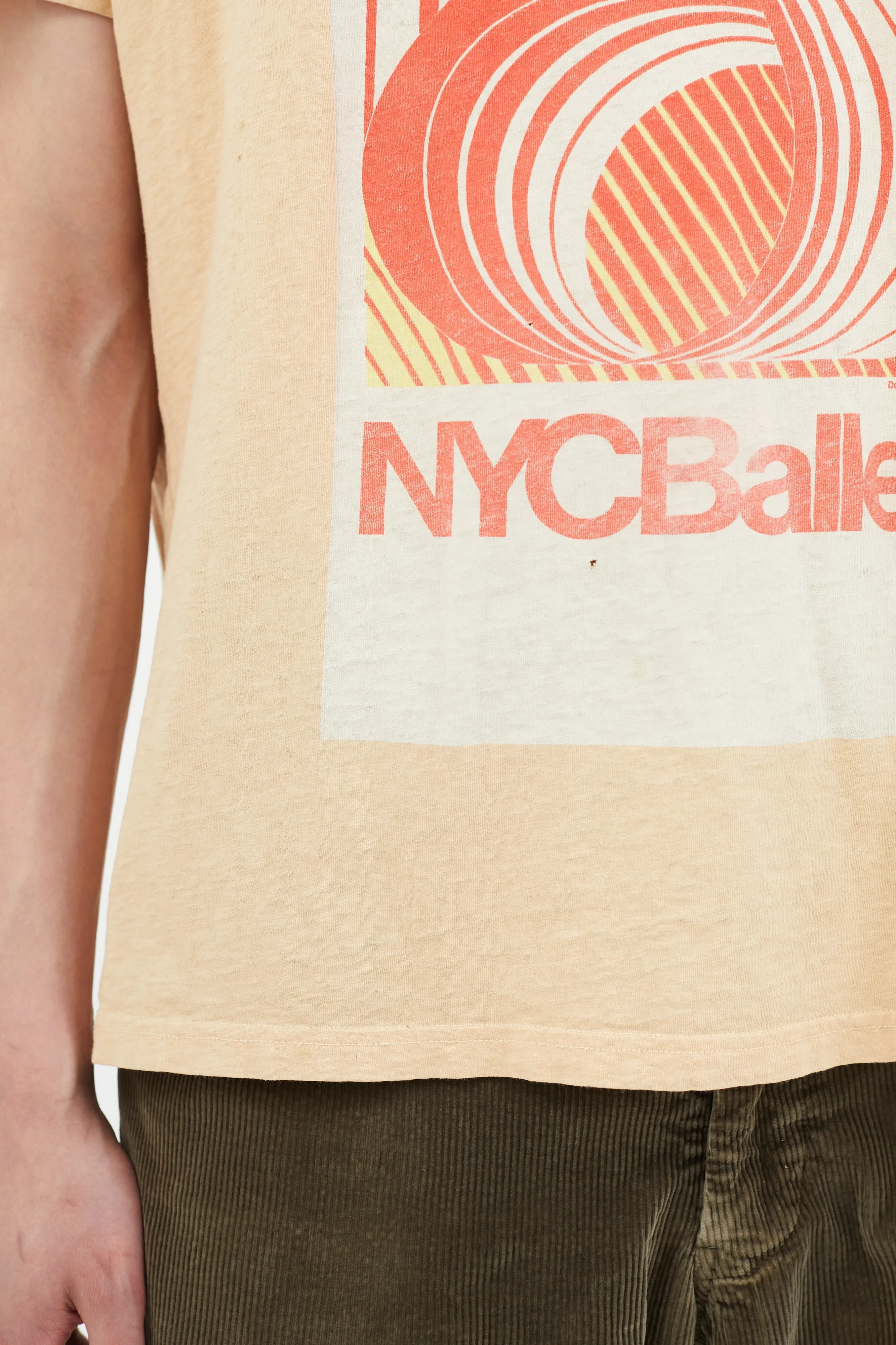 Beige Graphic Print T-Shirt