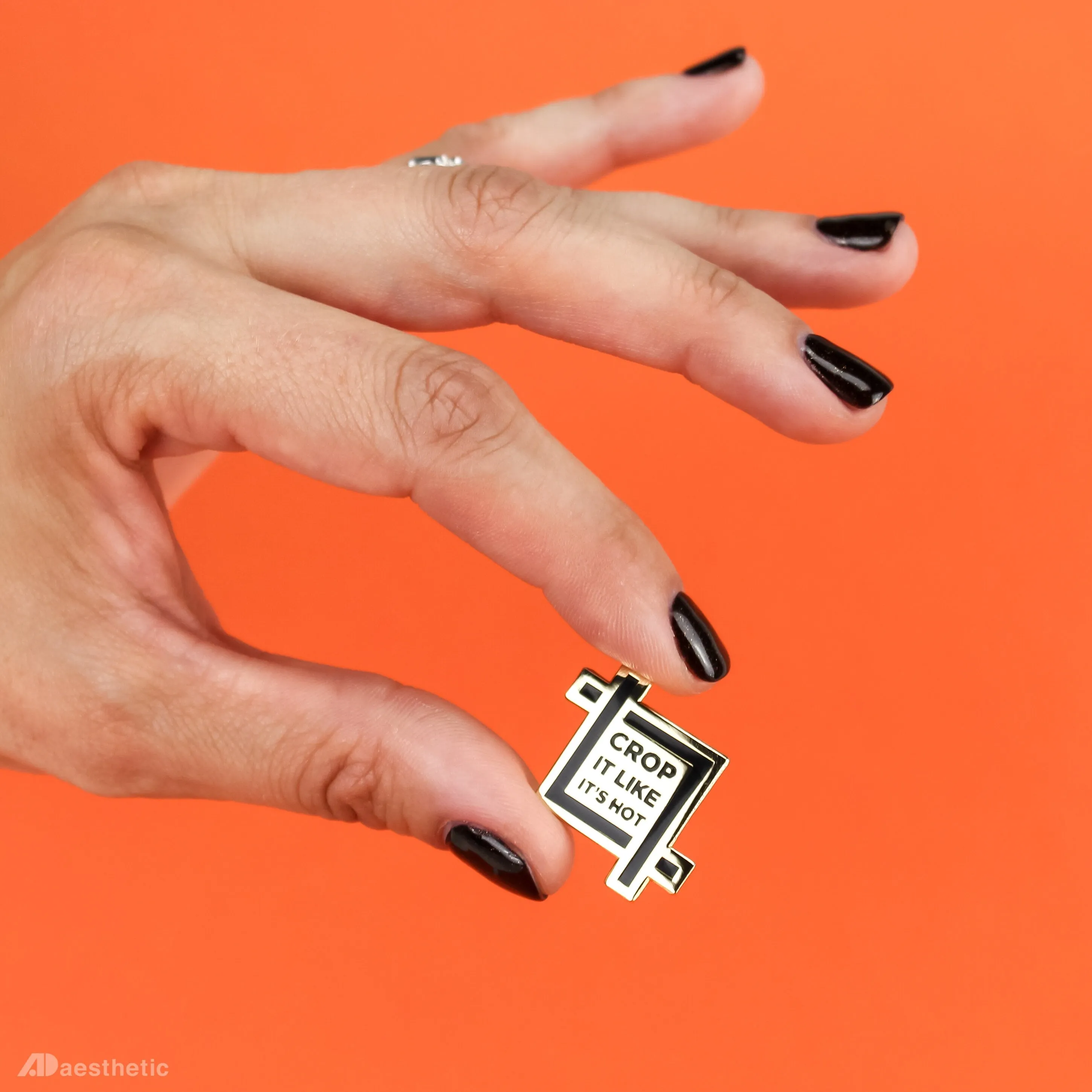 Crop It Enamel Lapel Pin
