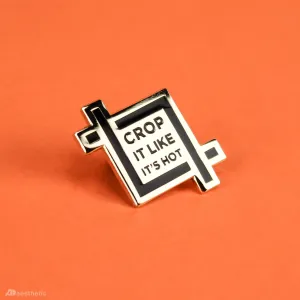 Crop It Enamel Lapel Pin