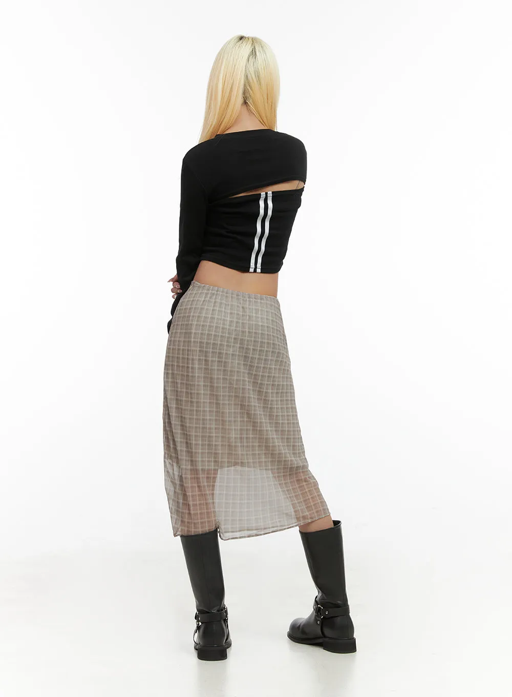 Cut Out Slim-Fit Crop Top CO414