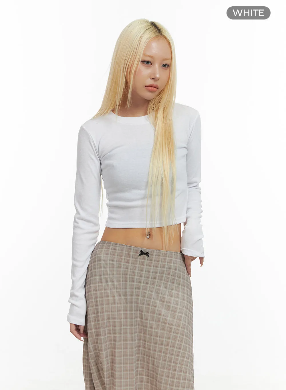 Cut Out Slim-Fit Crop Top CO414