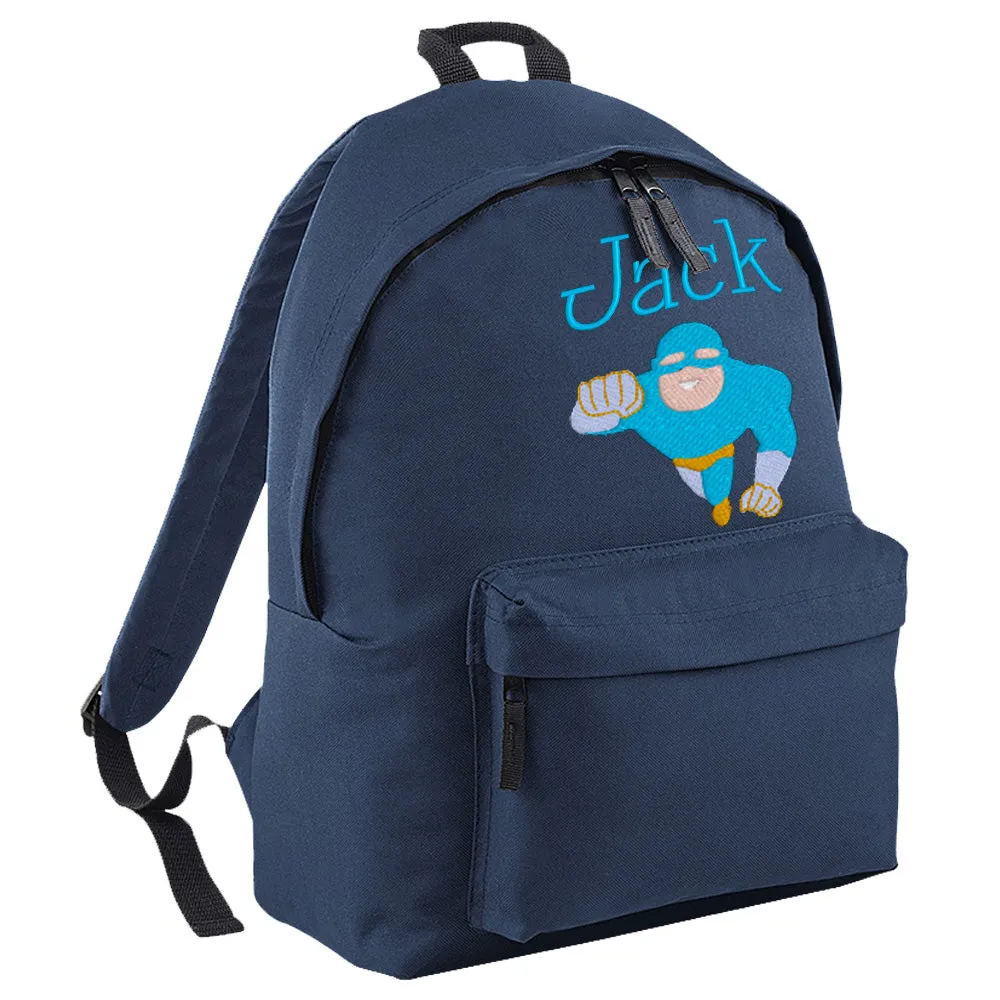 Embroidered Rucksack - Super Hero (Flying)