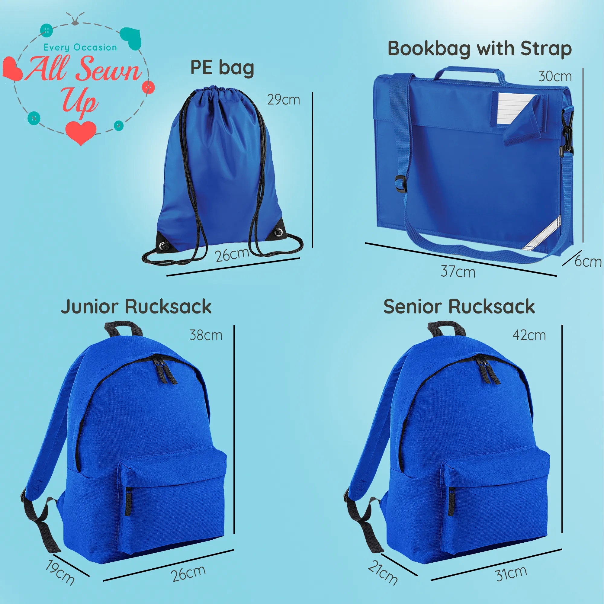 Embroidered Rucksack - Super Hero (Standing)