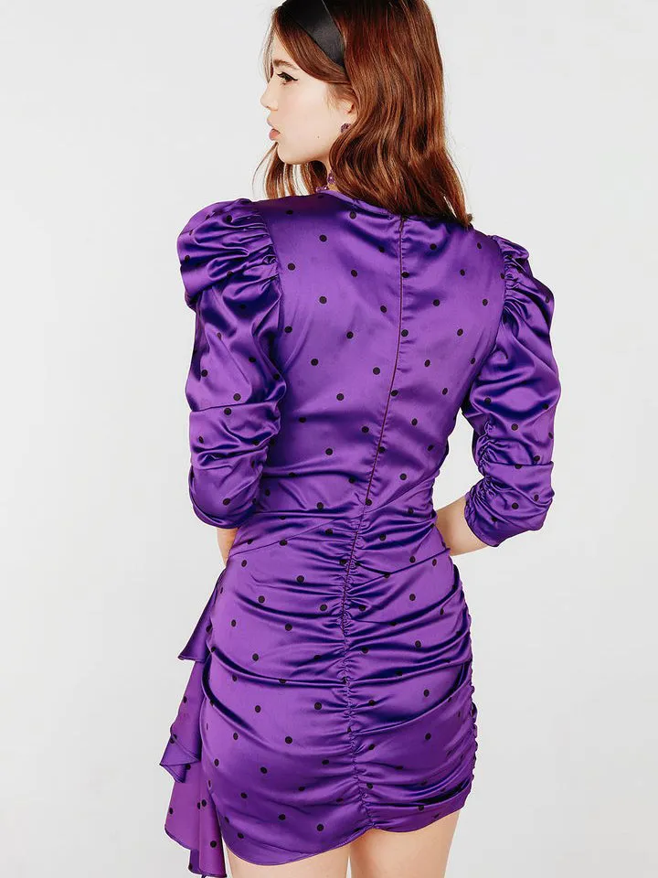 ENDLESS MINI DRESS PURPLEDOT