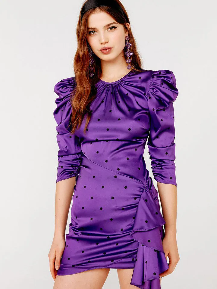 ENDLESS MINI DRESS PURPLEDOT