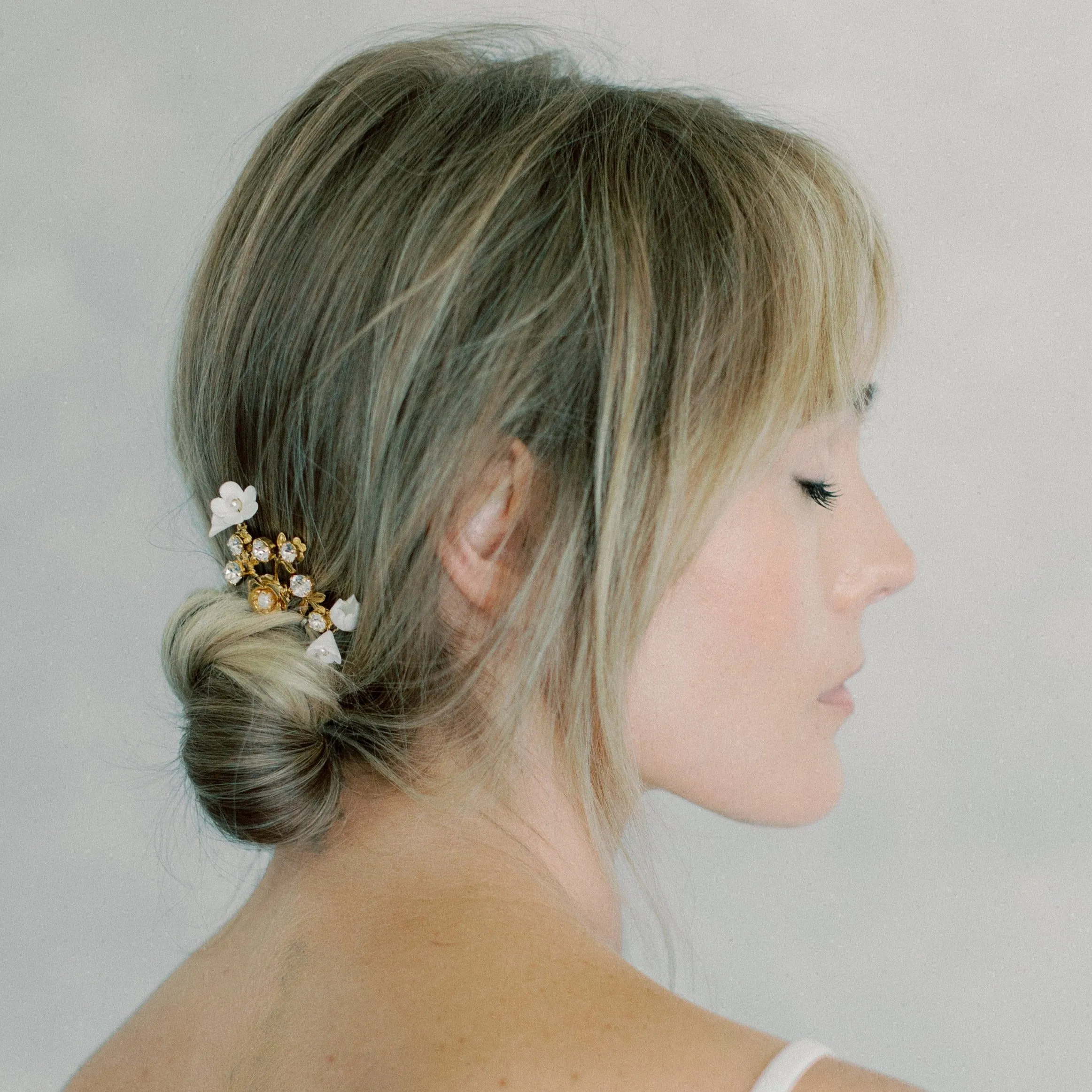 floral bridal hair combs set - style 22006
