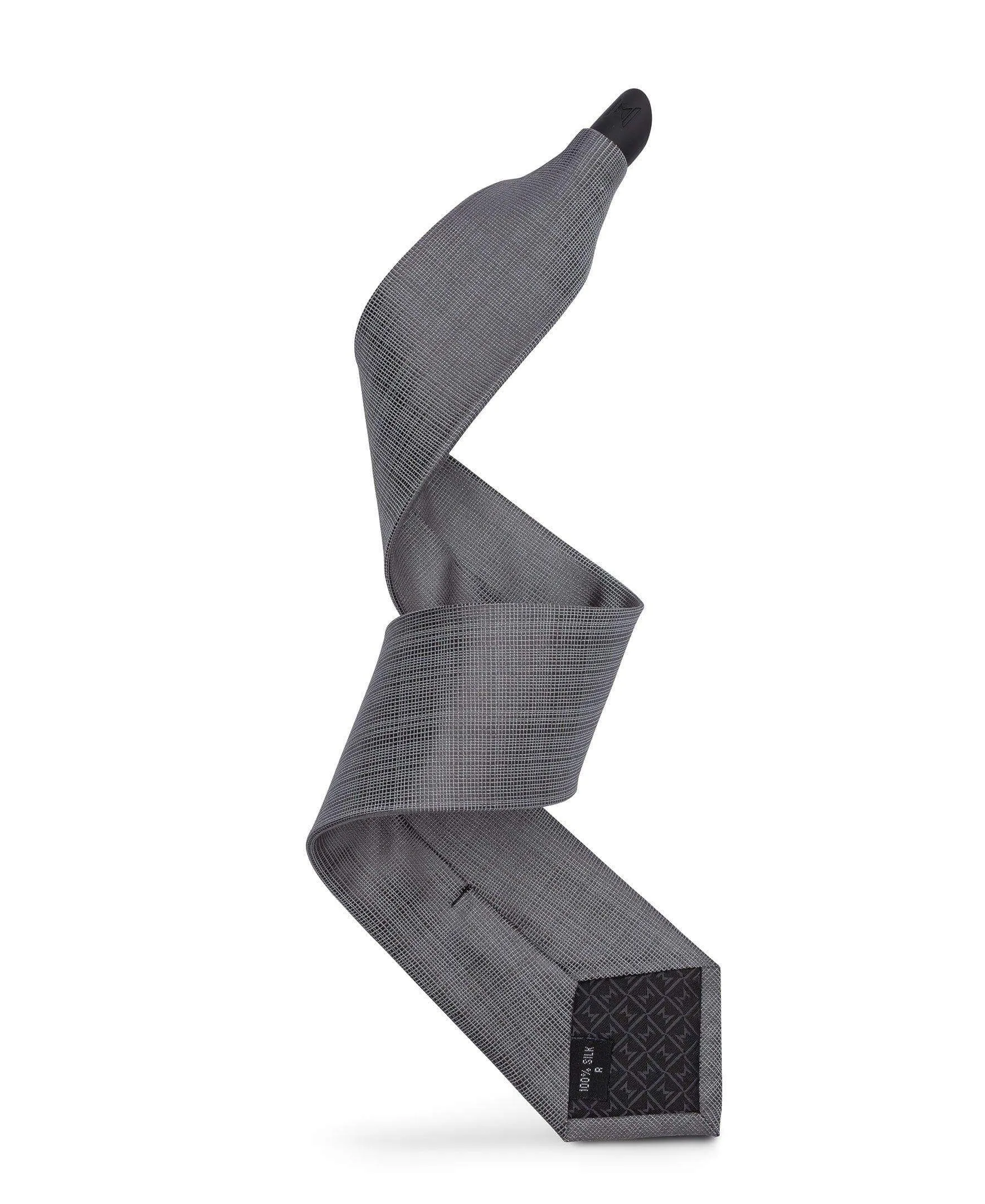 Grey Silk & Dark Red Silk- 2 TIE SET