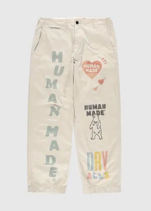 HUMAN MADE: MILITARY PRINT CHINO [BEIGE]