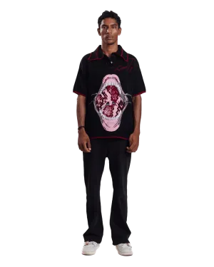 Jacquard Knit Polo