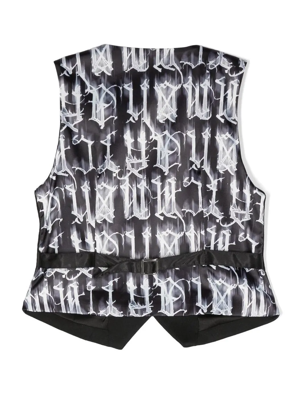 JOHN RICHMOND-Boy's Graphic-print button waistcoat-RBP23087GTHB