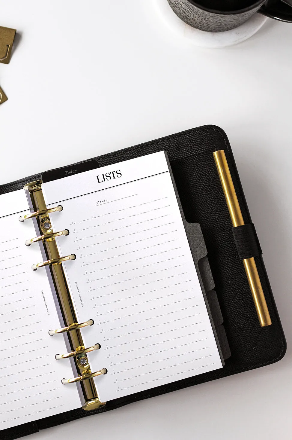 Minimal List Planner Inserts: Personal Size