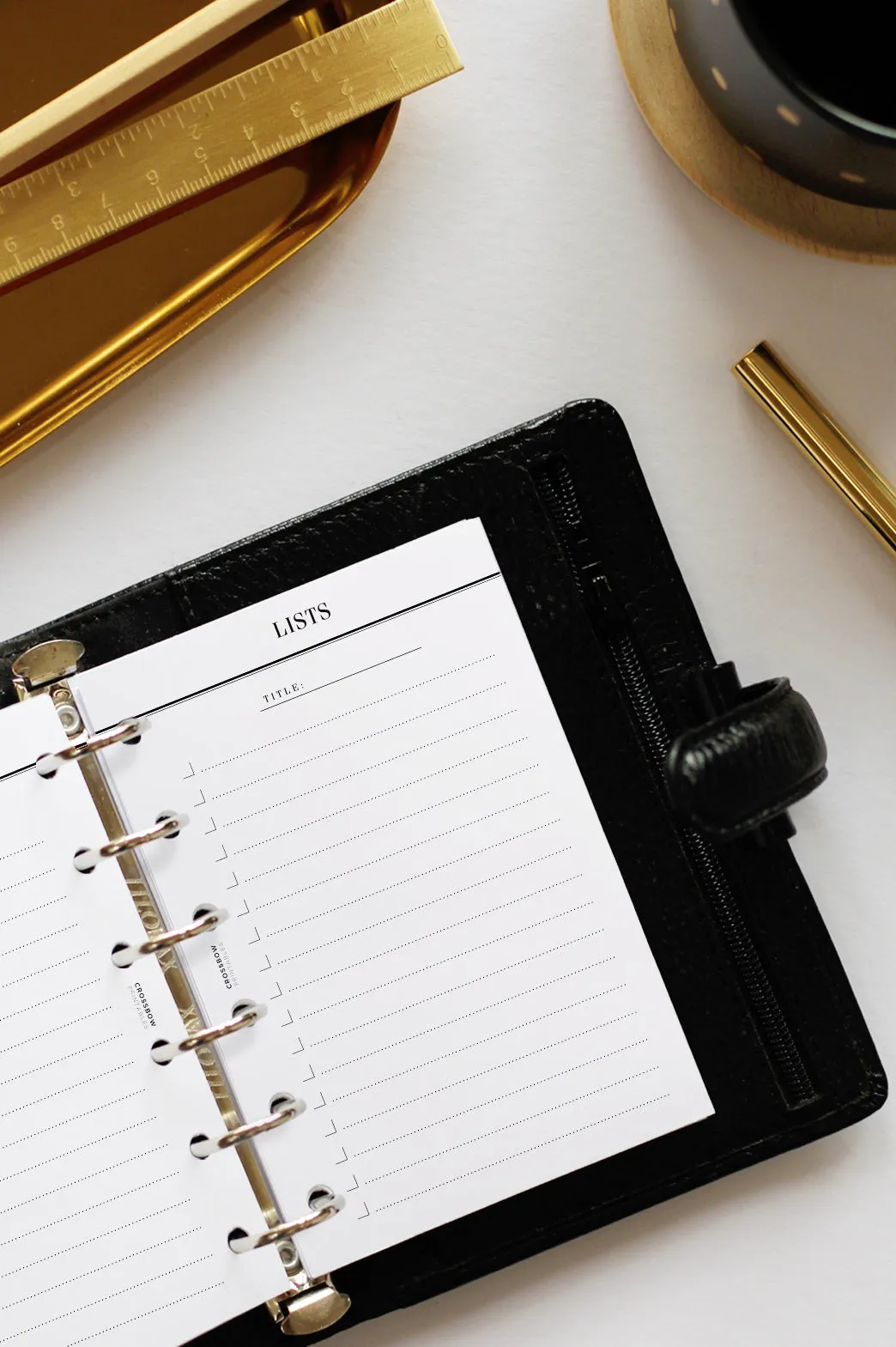 Minimal Planner Inserts: Lists Pocket Size
