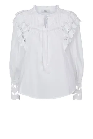 Moliin Paisley Shirt - White - 2223228