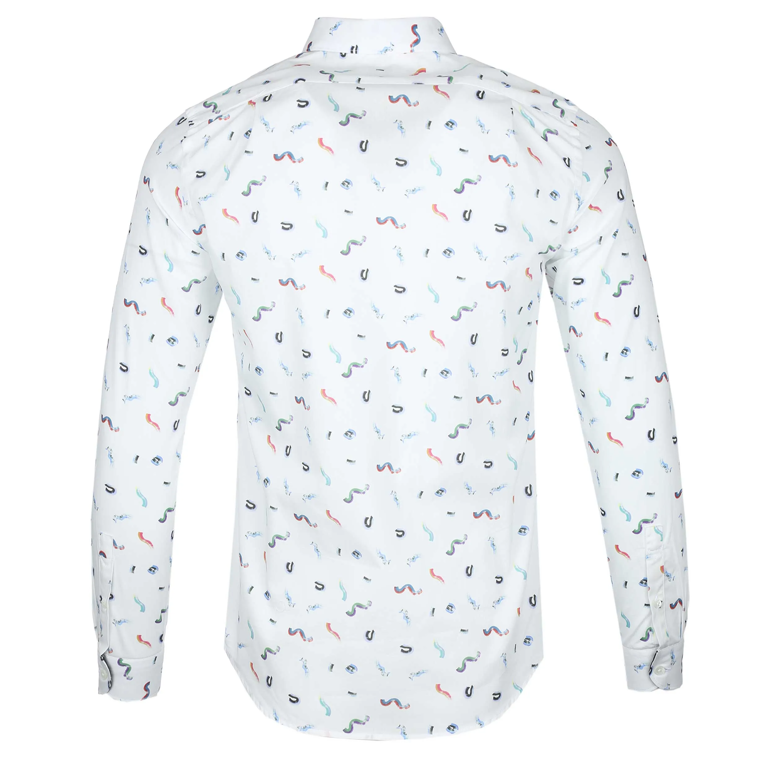 Paul Smith Tailored Fit Shirt in White Pattern