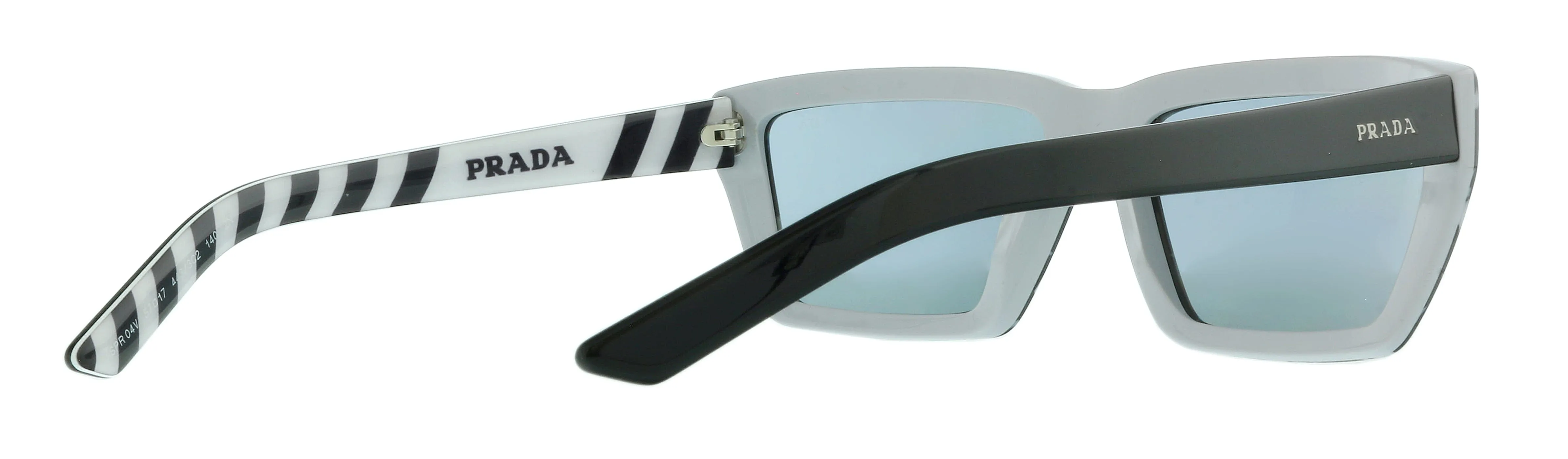 Prada 0PR 04VS 4433C2 Millenials Black White Havana Irregular Sunglasses