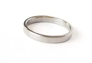 "The Minimal" Classic satin titanium ring